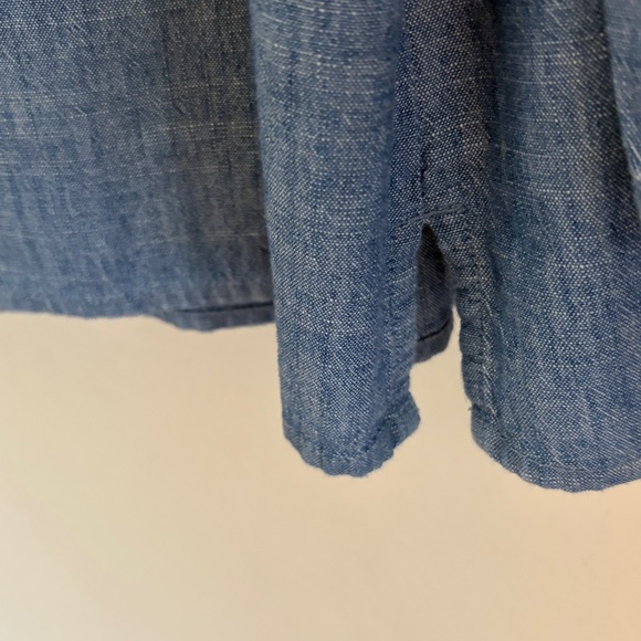 JCrew long sleeve bib-stitched blouse - Picture 9 of 11